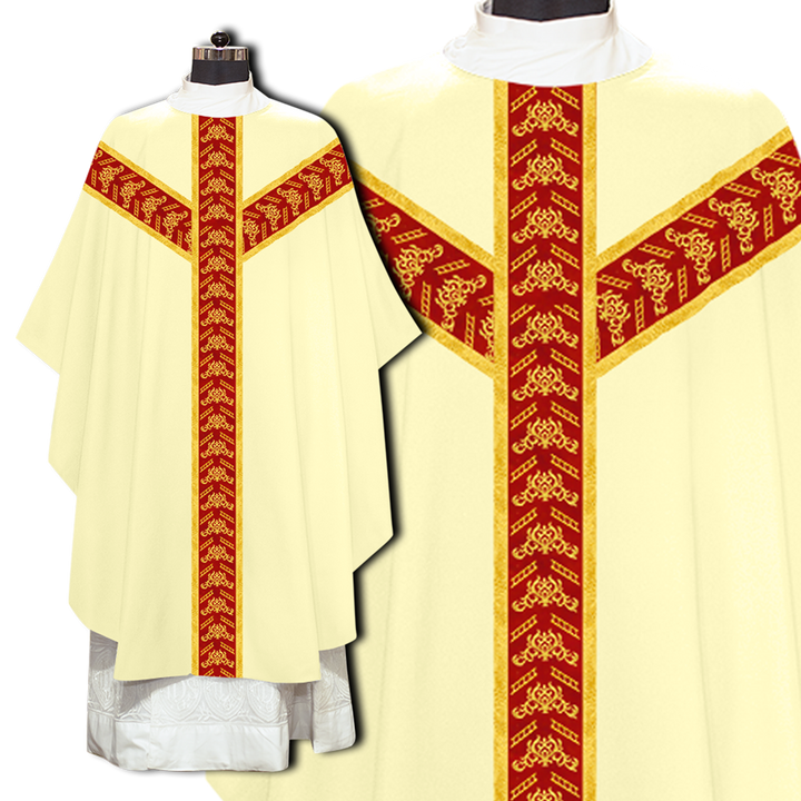 Adorned Embroidered Gothic Chasuble Vestment