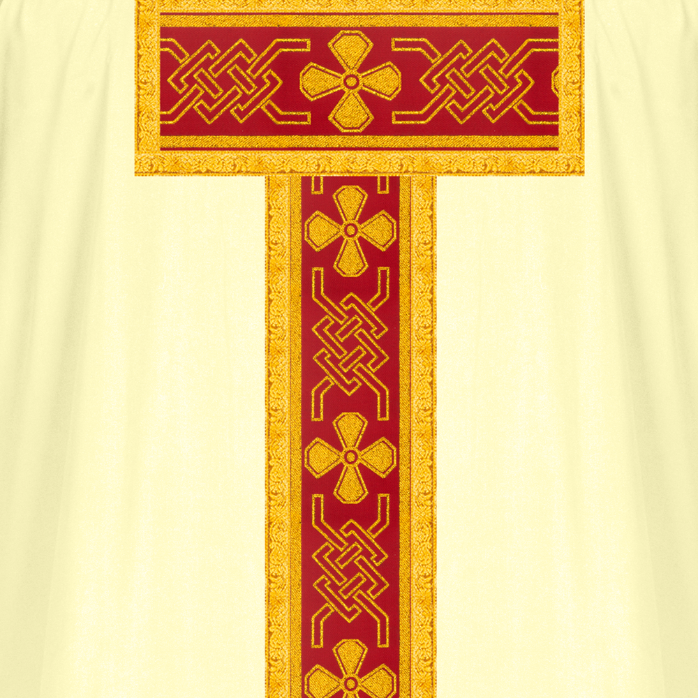 Gothic Chasuble Enhanced with Braided Trims