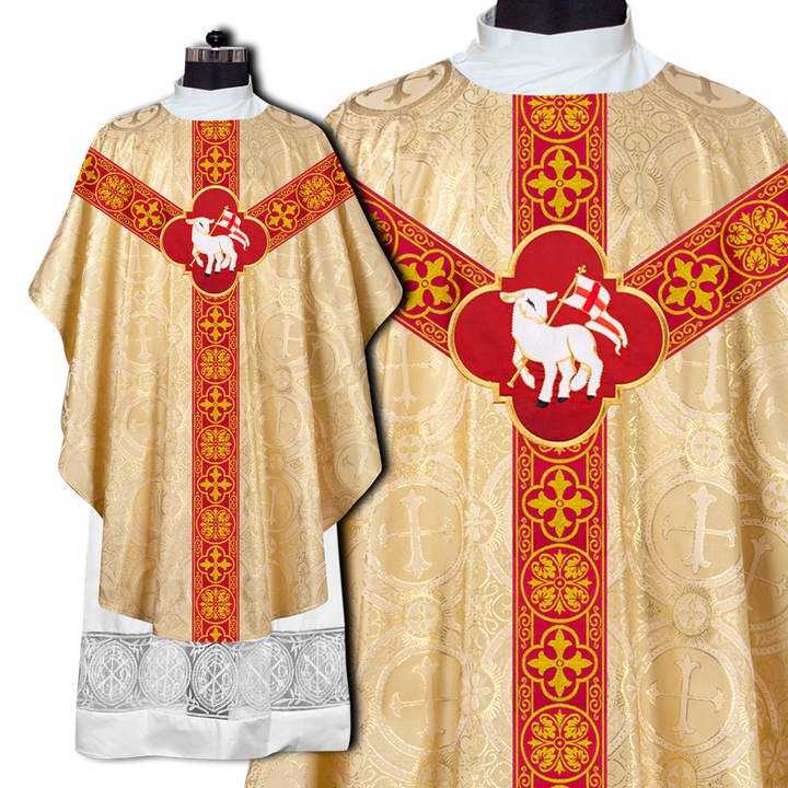 Gothic Chasuble with Ornate Braided Trims