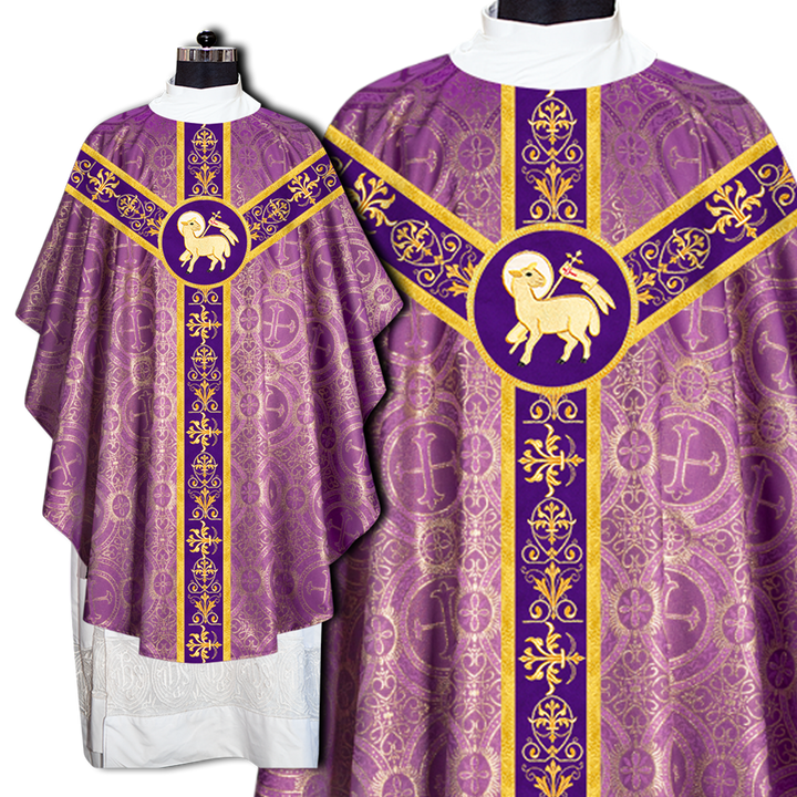 Gothic Chasuble with Ornate Lace