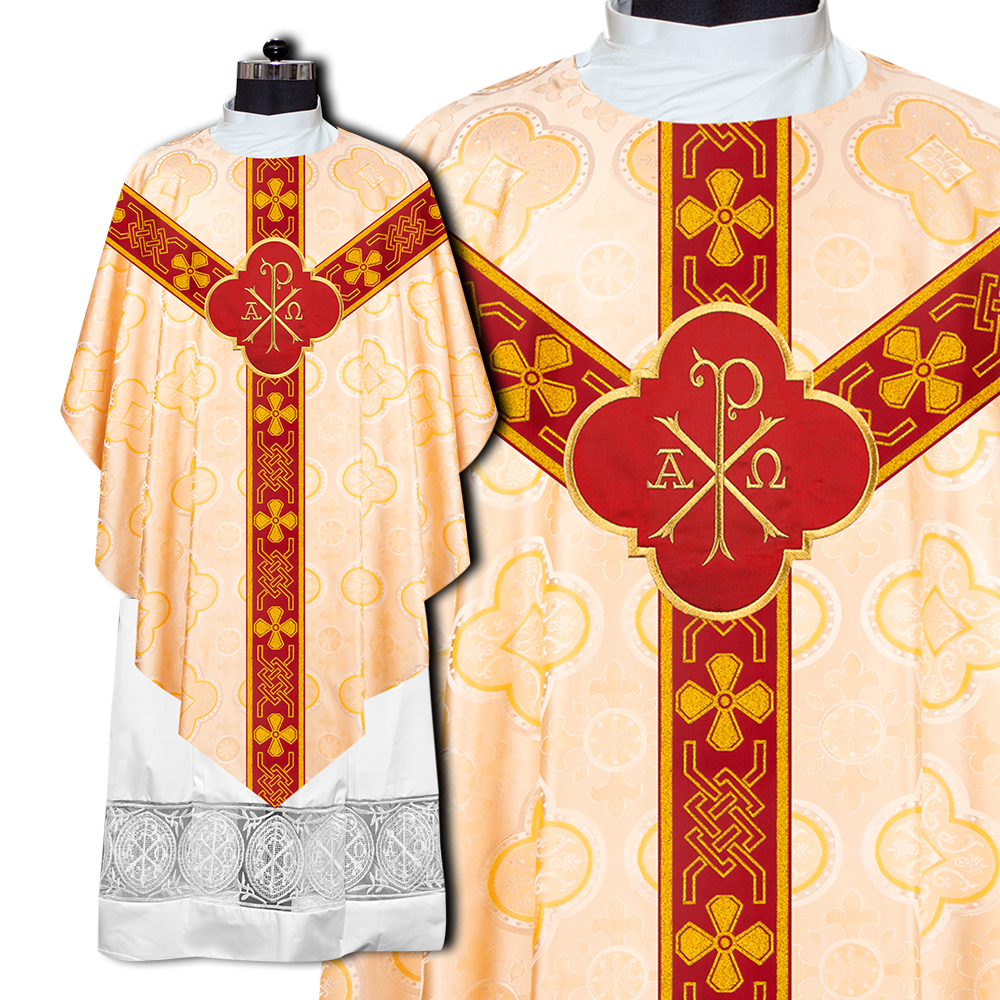 Traditional Pugin chasuble with Designer Orphrey