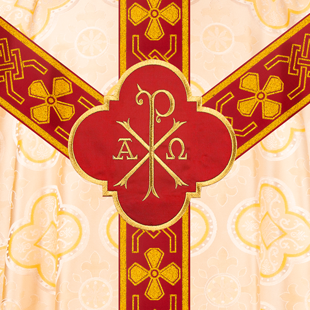 Traditional Pugin chasuble with Designer Orphrey