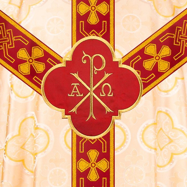 Traditional Pugin chasuble with Designer Orphrey