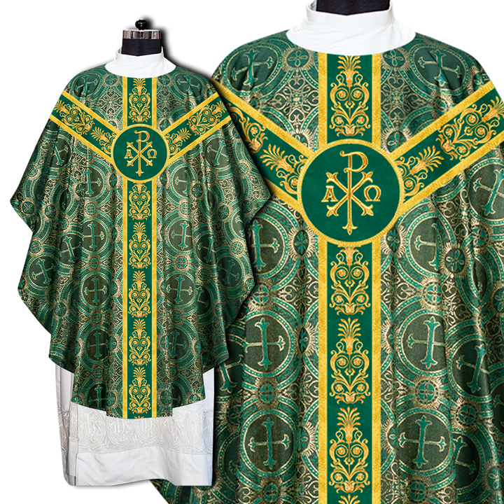 Gothic Style Chasuble with Ornate Lace