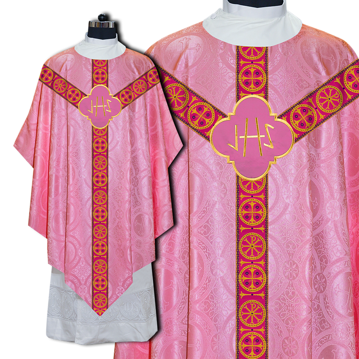 Divine Pugin Chasuble with Braided Lace Orphrey