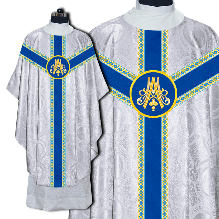 Marian Gothic Chasuble Vestment with Trims