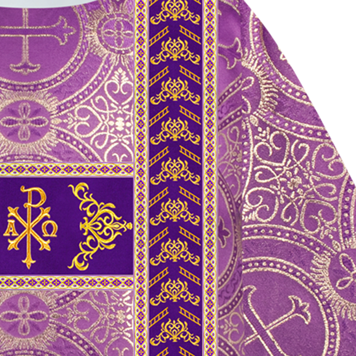 Liturgical Dalmatics With Ornate Braids and Trims