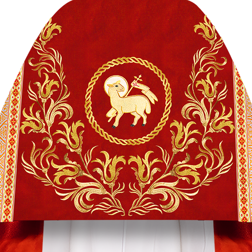 Humeral Veil Vestment with Embroidery Motif