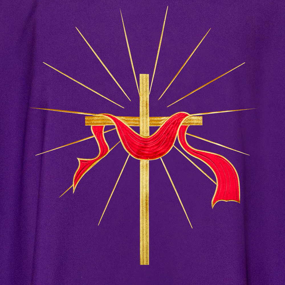 Lenten Chasuble with Cross Design