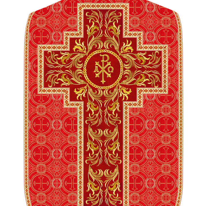 Set of Four Liturgical Embroidery Roman Chasubles