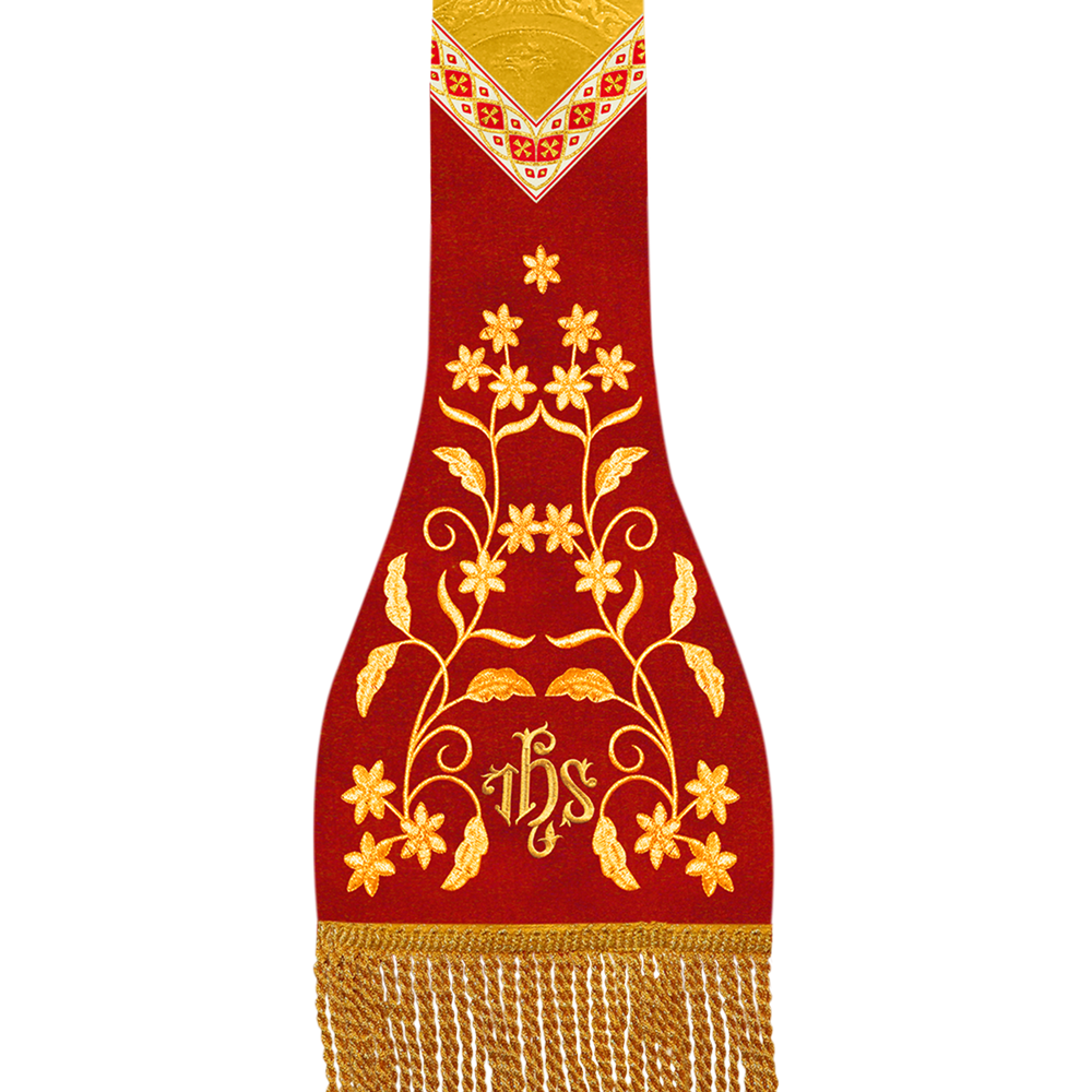 Floral Embroidered Roman stole