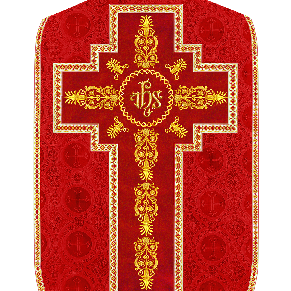 Set of Four Traditional Roman chasuble Vestments