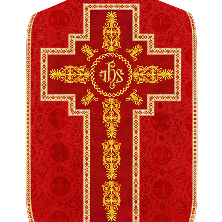 Set of Four Traditional Roman chasuble Vestments