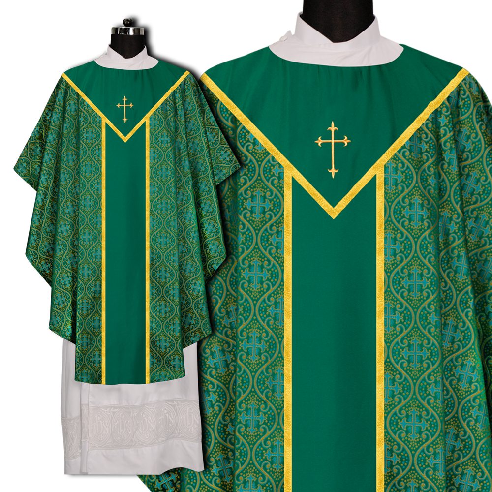 Gothic Chasuble adorned with Cross