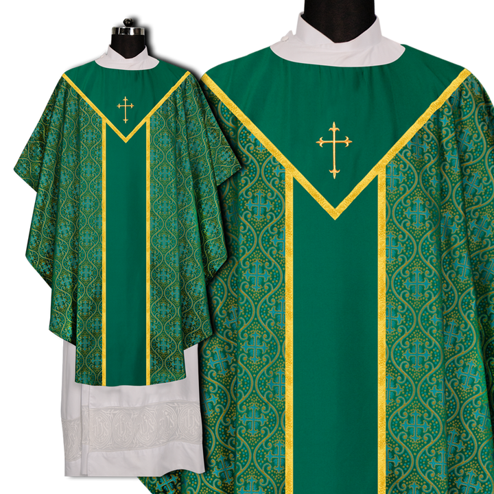 Gothic Chasuble adorned with Cross