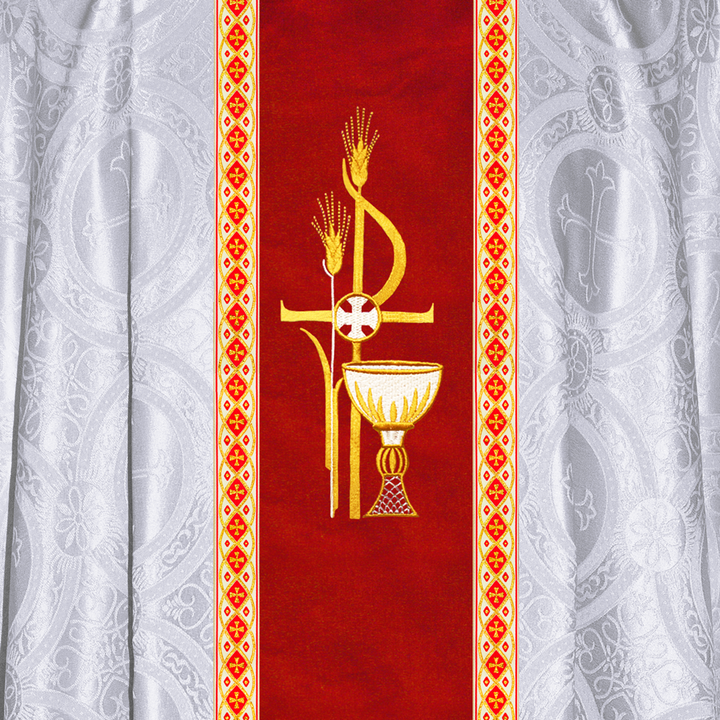 Gothic Chasuble with Spiritual Motif and Trims