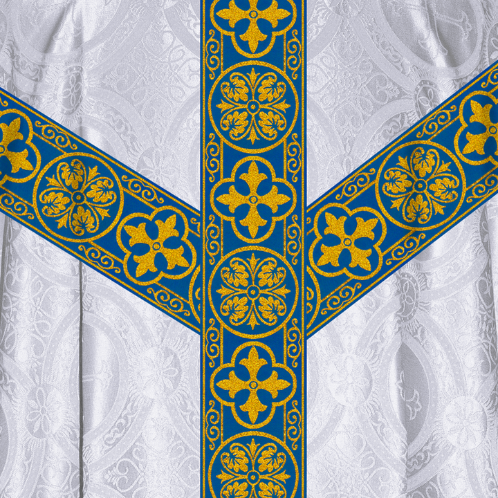 Gothic Chasuble Vestments with Braided trims