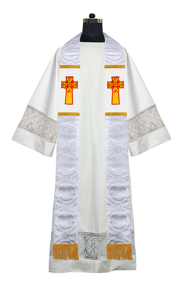 Clergy Stole with Celtic Cross Motif