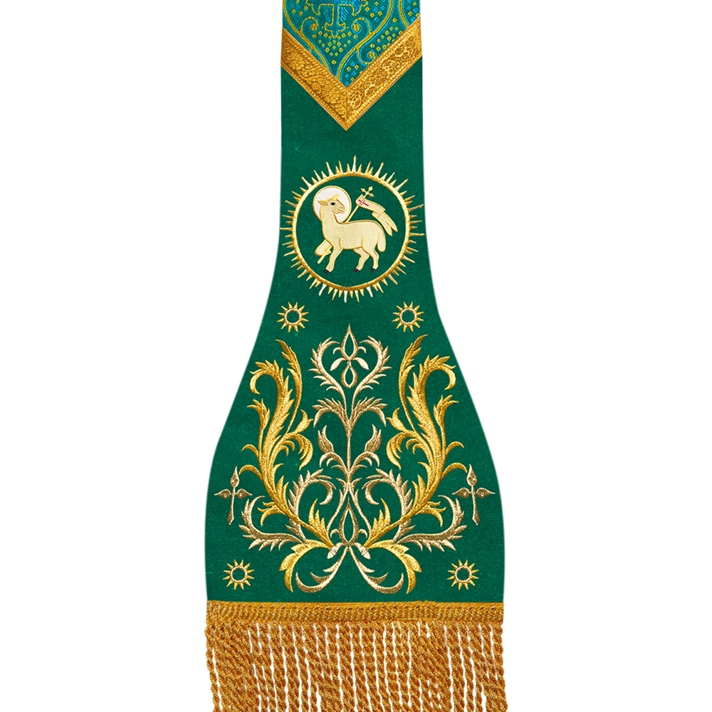 Catholic Stole with embroidery motif