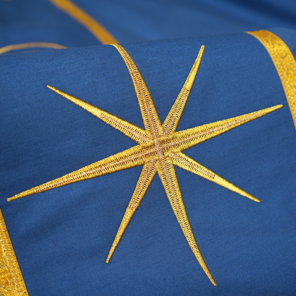 Liturgical Advent Chasuble with Radiant Star Motif