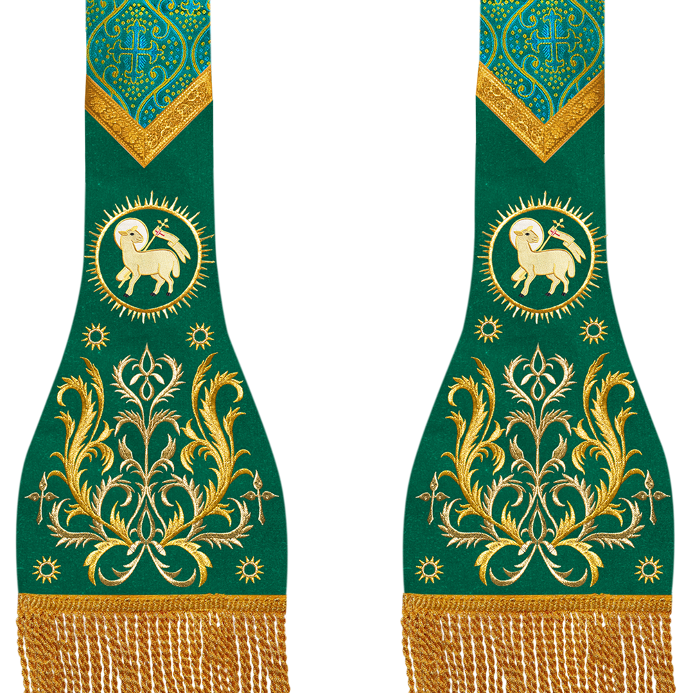 Catholic Stole with embroidery motif