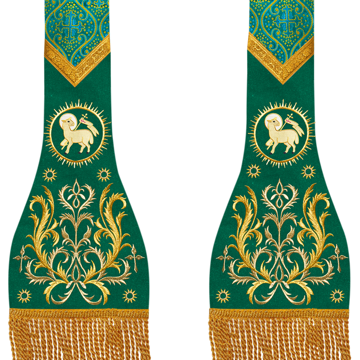 Catholic Stole with embroidery motif