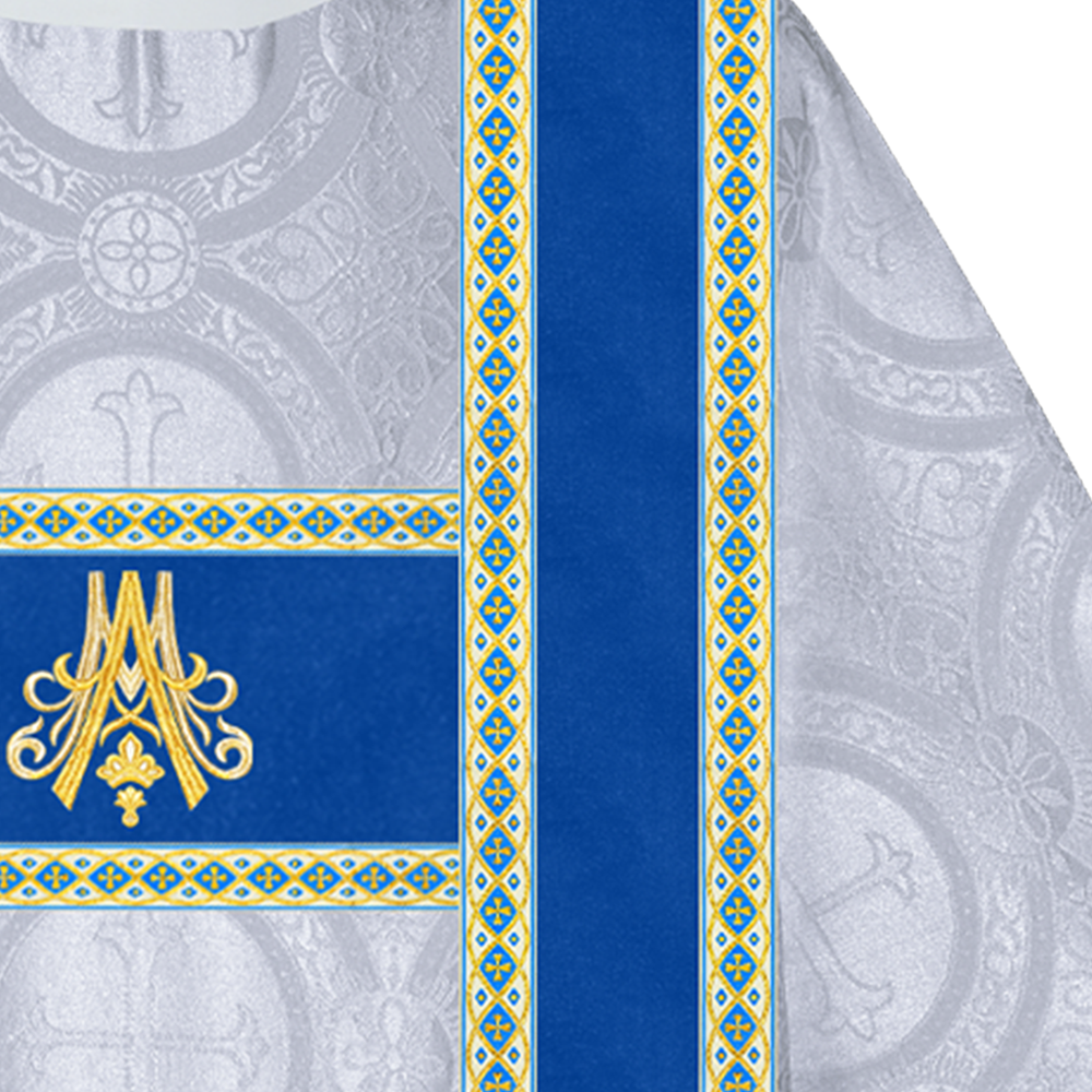 Marian Dalmatic Vestment with Trims