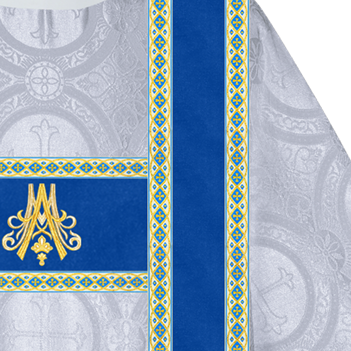 Marian Dalmatic Vestment with Trims