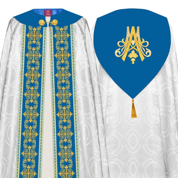 Marian Gothic Cope Vestment with Trims