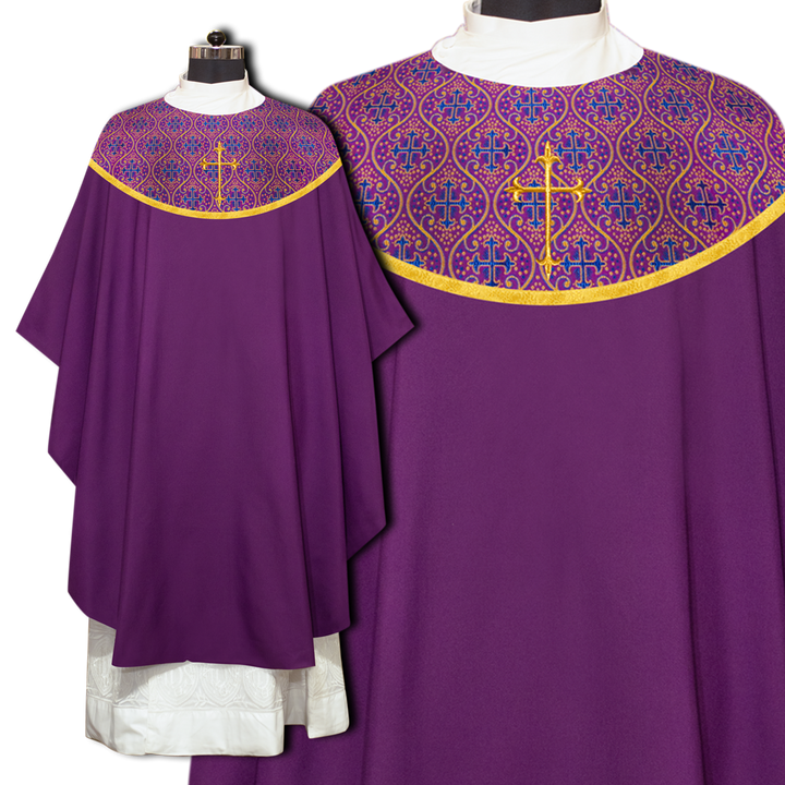 Gothic Chasuble with Neckline Orphrey