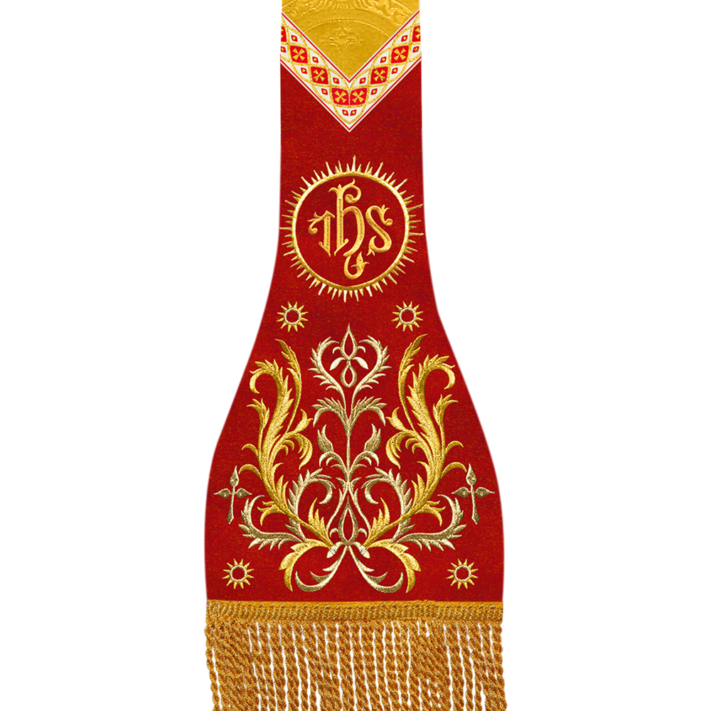 Roman Stole with Braided Embroidery