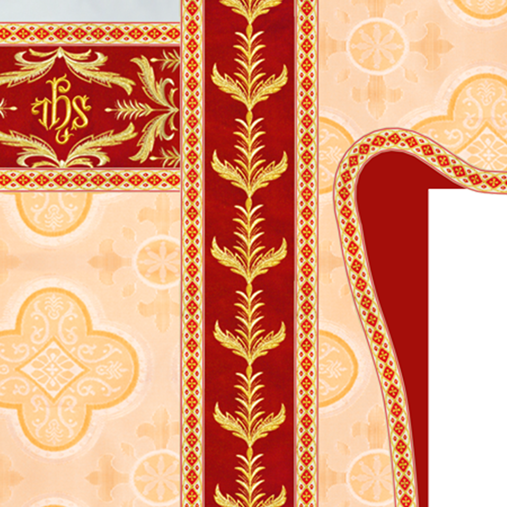 Tunicle Vestment with Braided Embroidery