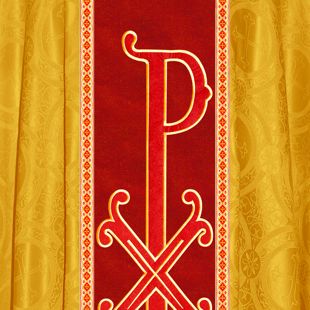 Gothic Chasuble with PAX Motif and Trims