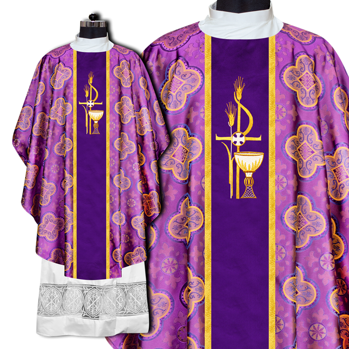 Gothic Chasuble Spiritual PAX with Chalice Motif