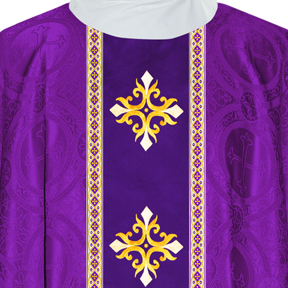 Dalmatics With Ornated Spiritual Cross and Trims