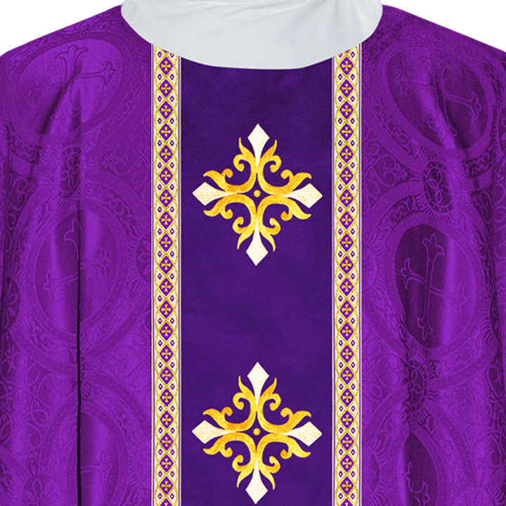 Dalmatics With Ornated Spiritual Cross and Trims