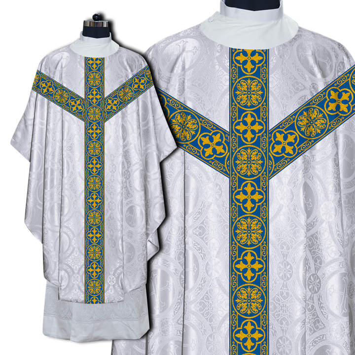 Gothic Chasuble Vestments with Braided trims