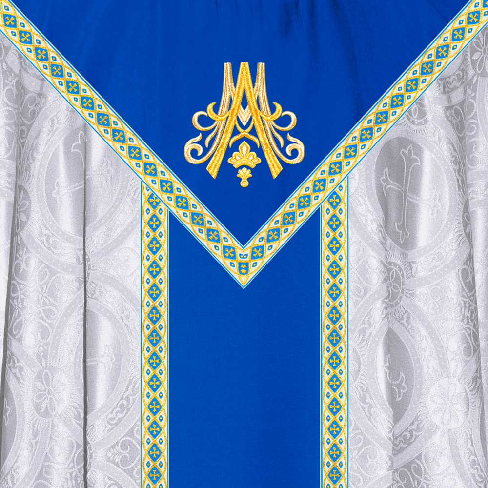 Marian Style Gothic Chasuble with trims