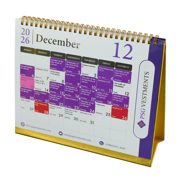 Liturgical Calendar 2026