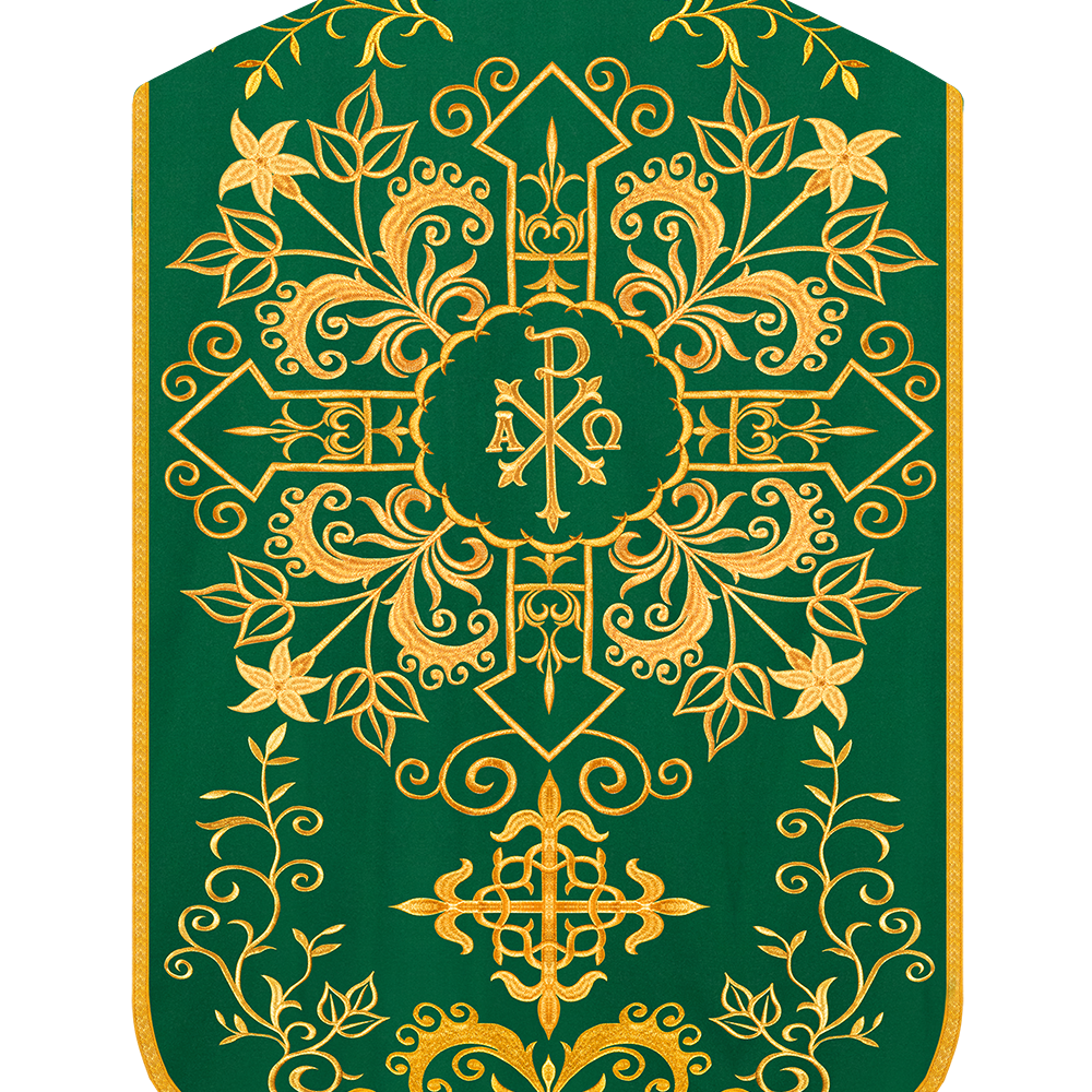 Roman chasuble with adorned embroidery