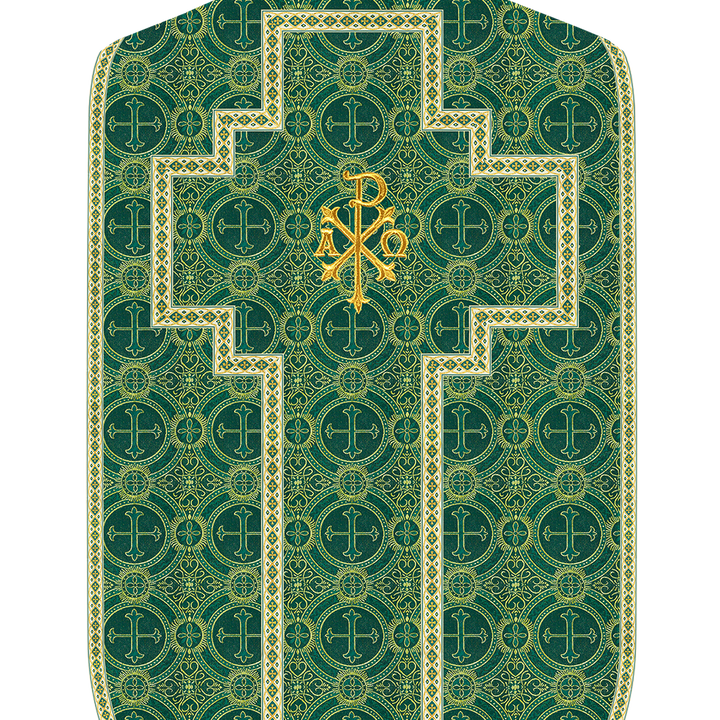 Roman Chasuble with Adorned Motif and Trims