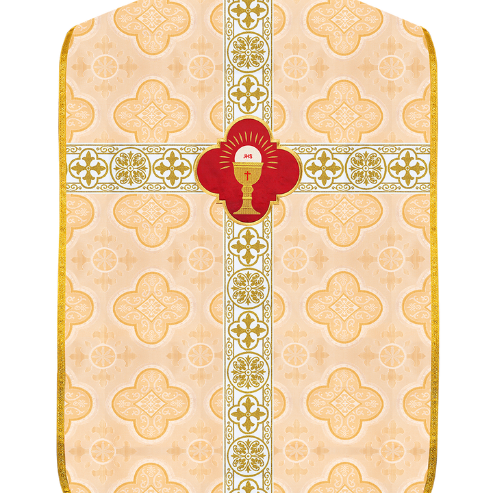 Fiddleback Vestments with Motif and Cross Orphrey