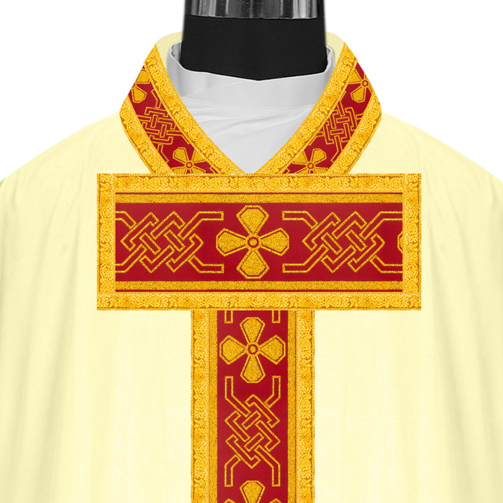 Gothic Chasuble Enhanced with Braided Trims