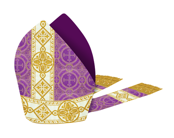 Holy Catholic Mitre With Adorned Lace