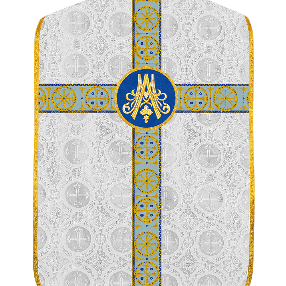 Marian Roman Chasuble with Ornate Orphrey