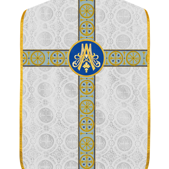 Marian Roman Chasuble with Ornate Orphrey