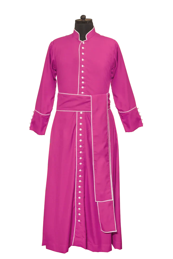 Clearance Sale - Purple Minister Robe with Matching White Trims