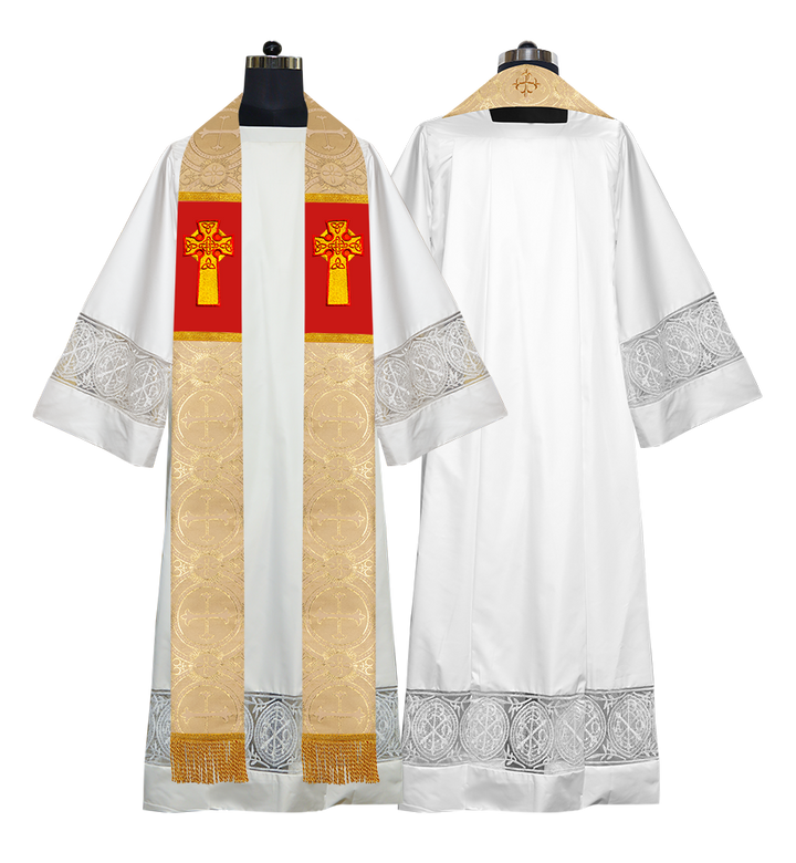 Clergy Stole with Celtic Cross Motif
