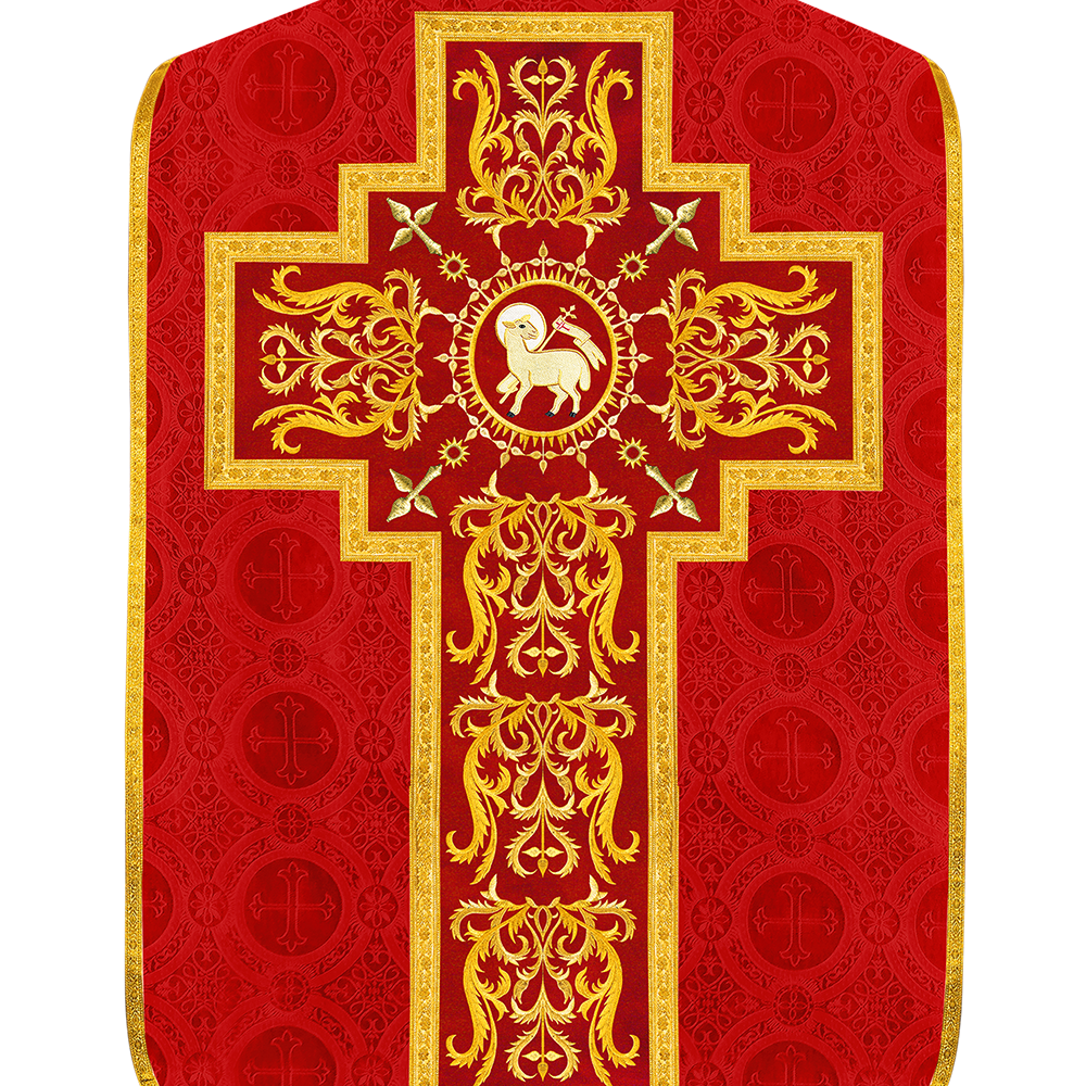 Set of Four Roman Chasuble with matching stole