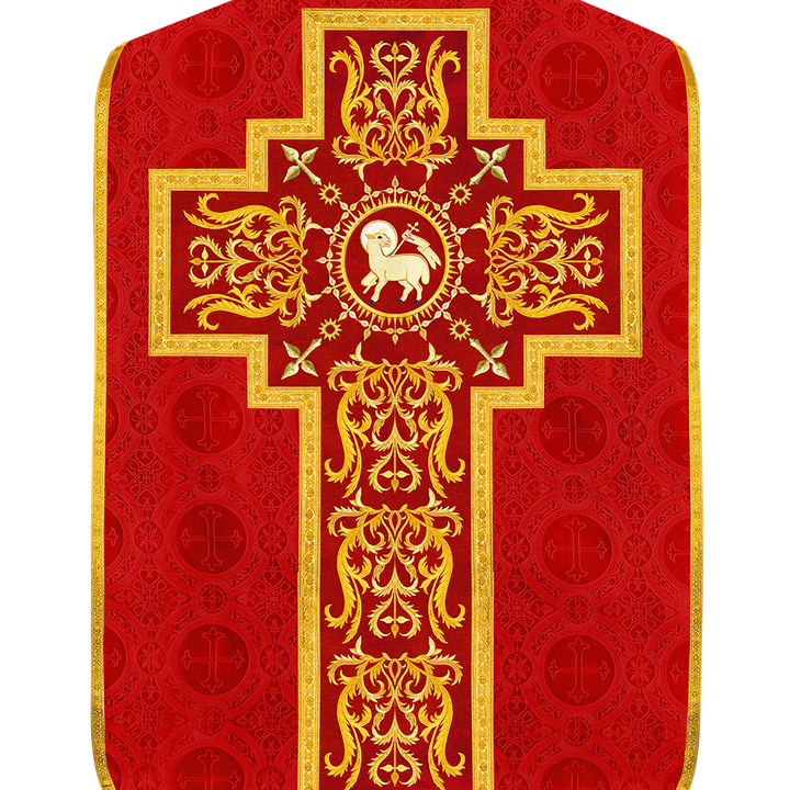 Set of Four Roman Chasuble with matching stole